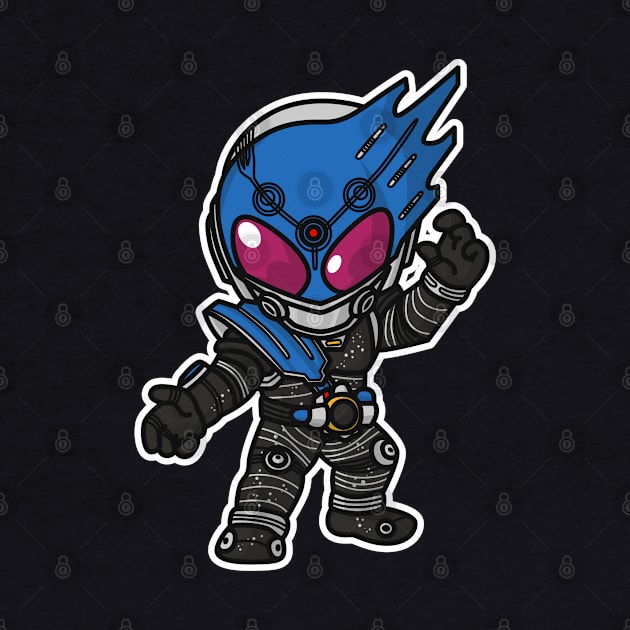 Kamen Rider Meteor Chibi Style Kawaii by The Toku Verse